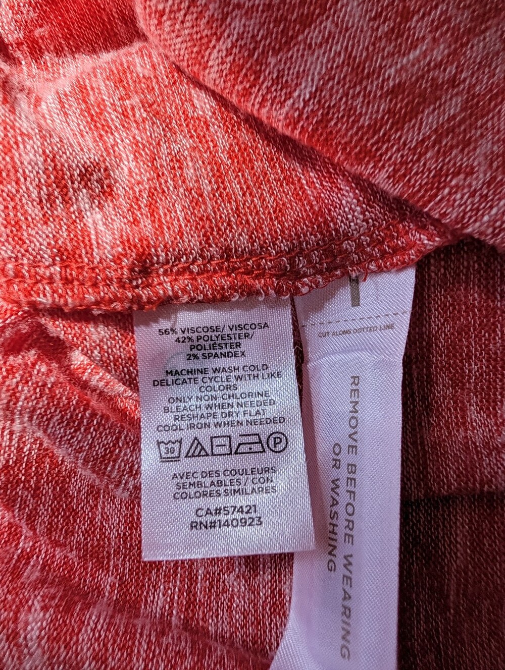 Lou & Grey for LOFT Coral Heather Knit Smocked Tiered Maxi Dress XS - Picture 6 of 9